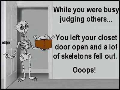 what happens when you Judging others
