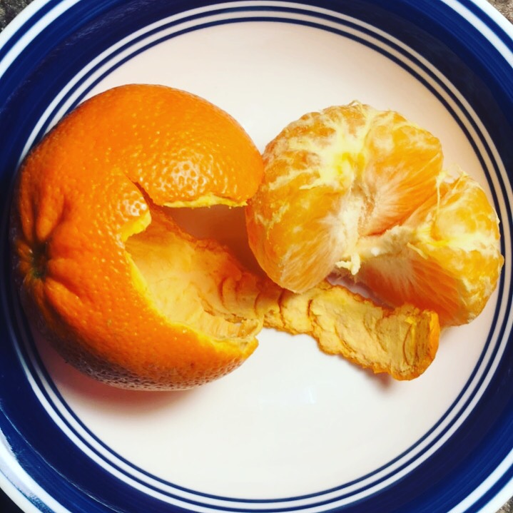 this mornings orange